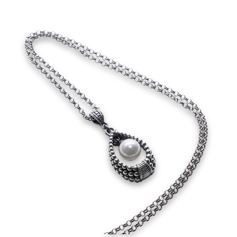 Mariam silver necklace - Nuar Jewelry