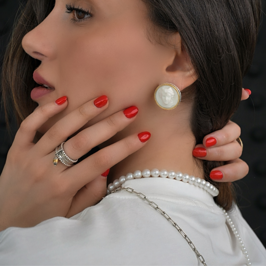 Anahit Goddess earrings - Nuar Jewelry