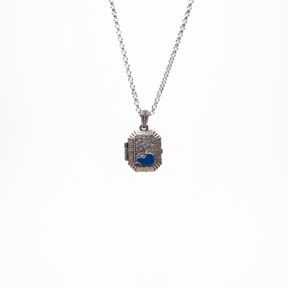 Next to Me locket blue - Nuar Jewelry