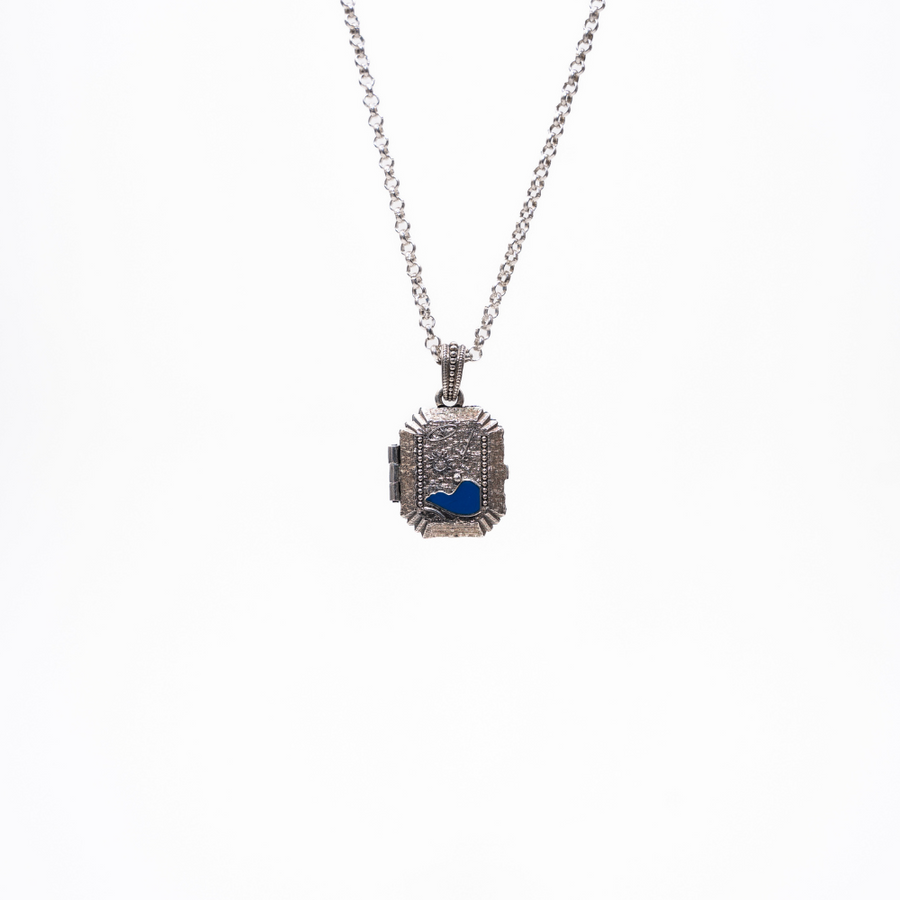 Next to Me locket blue - Nuar Jewelry