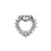 Queen of hearts earrings/ single - Nuar Jewelry