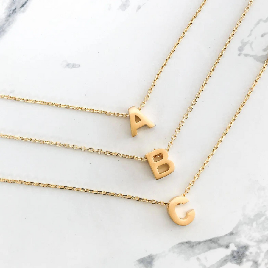 Initial Necklace - Nuar Jewelry