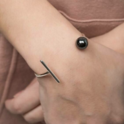 Bracelet with a Hematite Stone - Nuar Jewelry