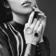 Divine Black Palm Cuff - Nuar Jewelry