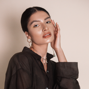 Gold chain earrings - Nuar Jewelry