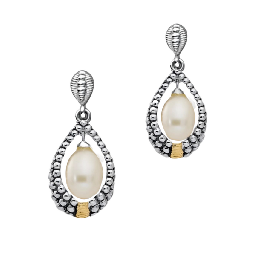 Mariam silver earrings with pearls