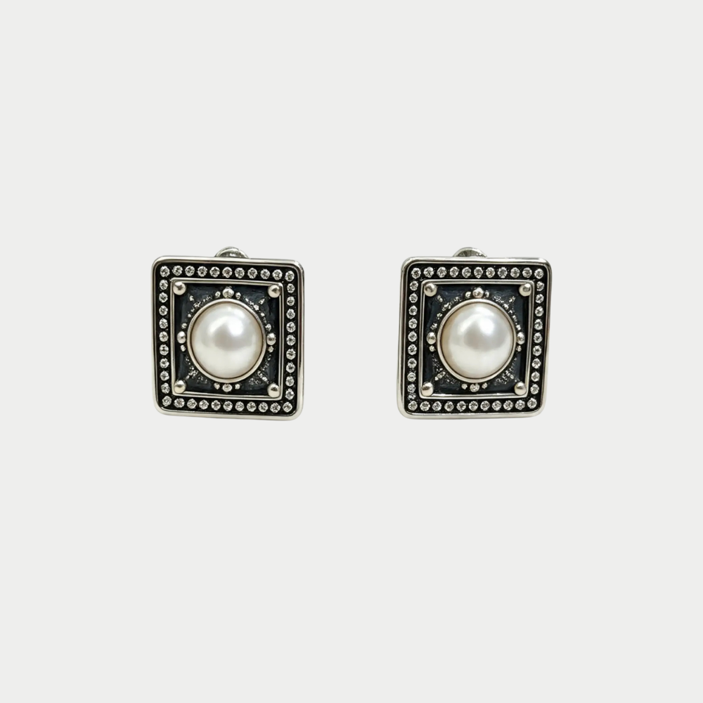 Infini earrings vintage - Nuar Jewelry