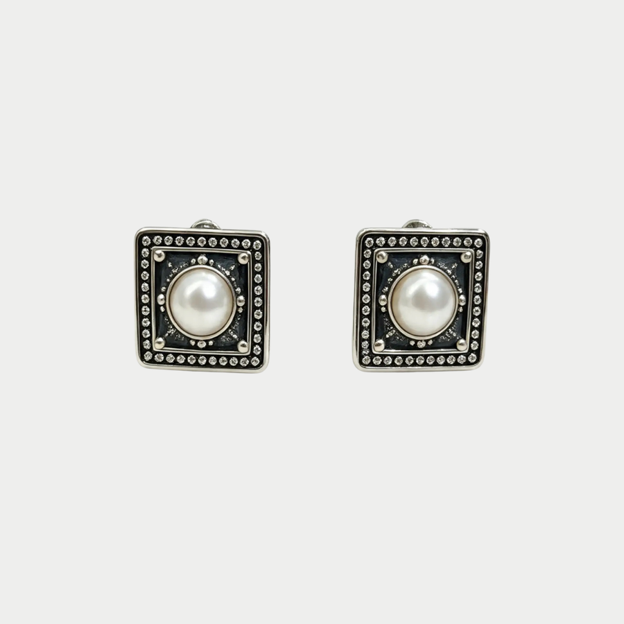Infini earrings vintage - Nuar Jewelry