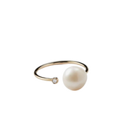 Swan ring/ 14k gold