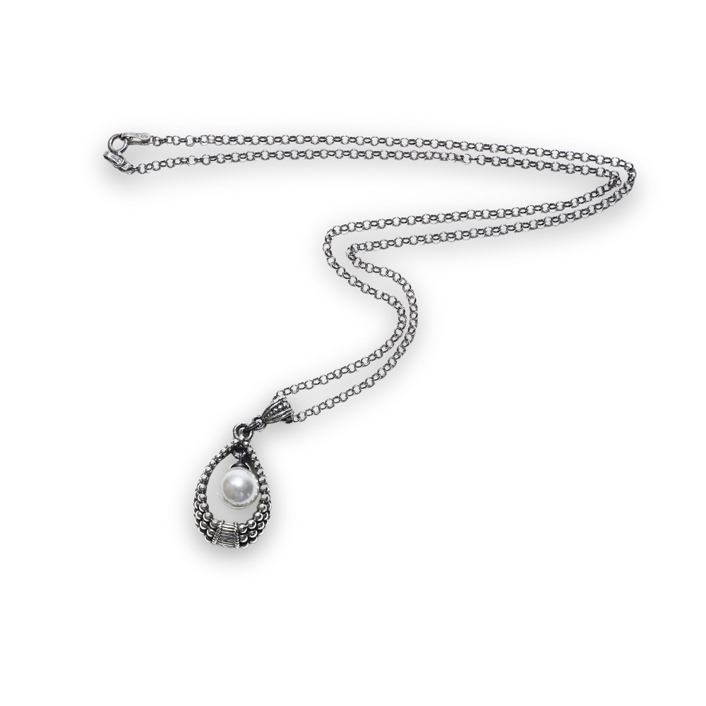 Mariam silver necklace