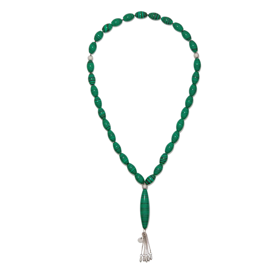 Tateossian malachite worry beads1