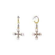 babo cross earrings