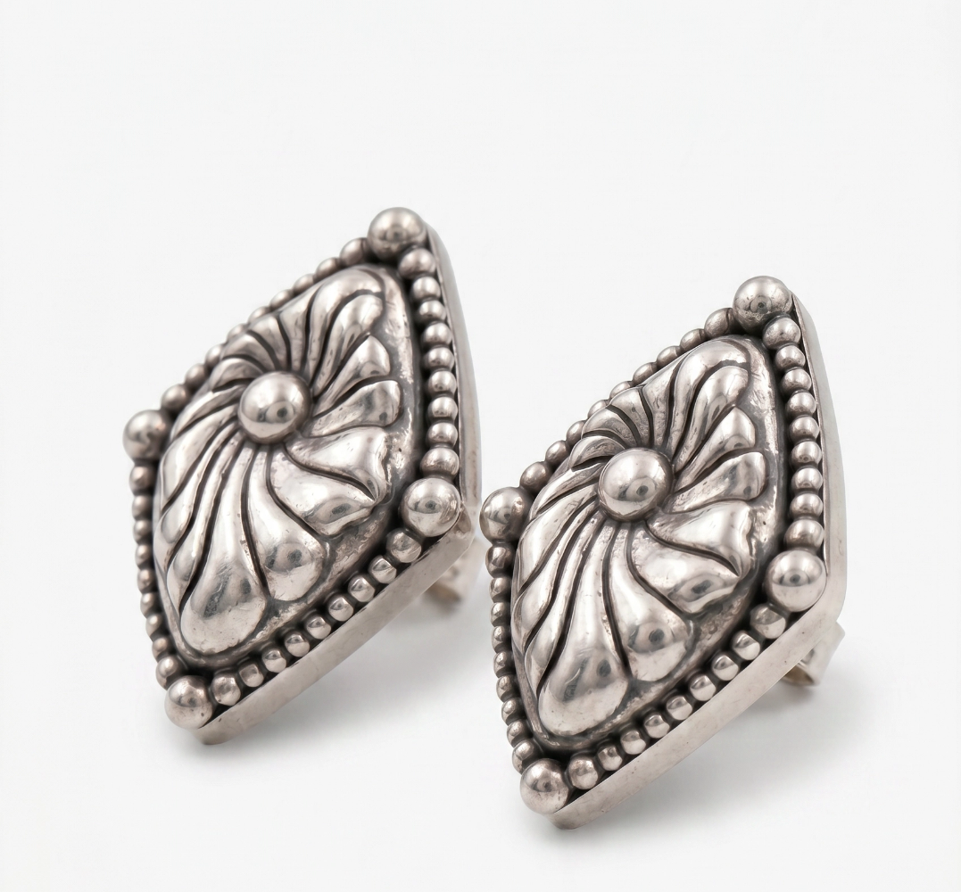 hask silver earrings