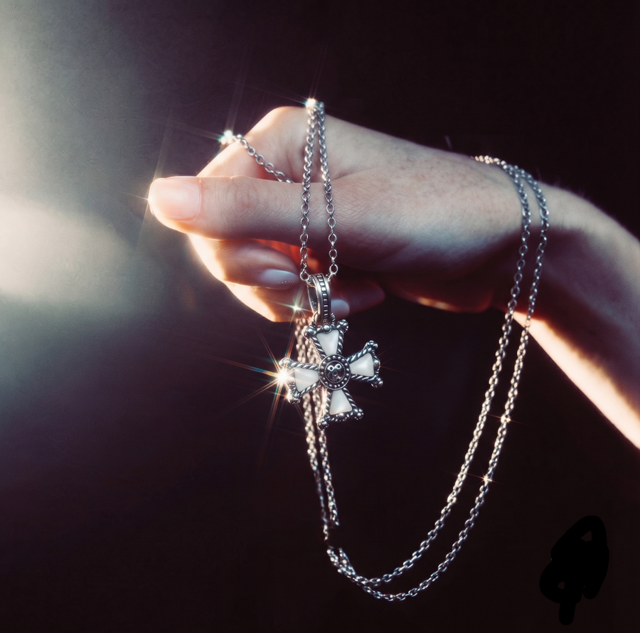 holy necklace shine