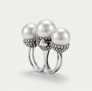 pike ring with massive pearls