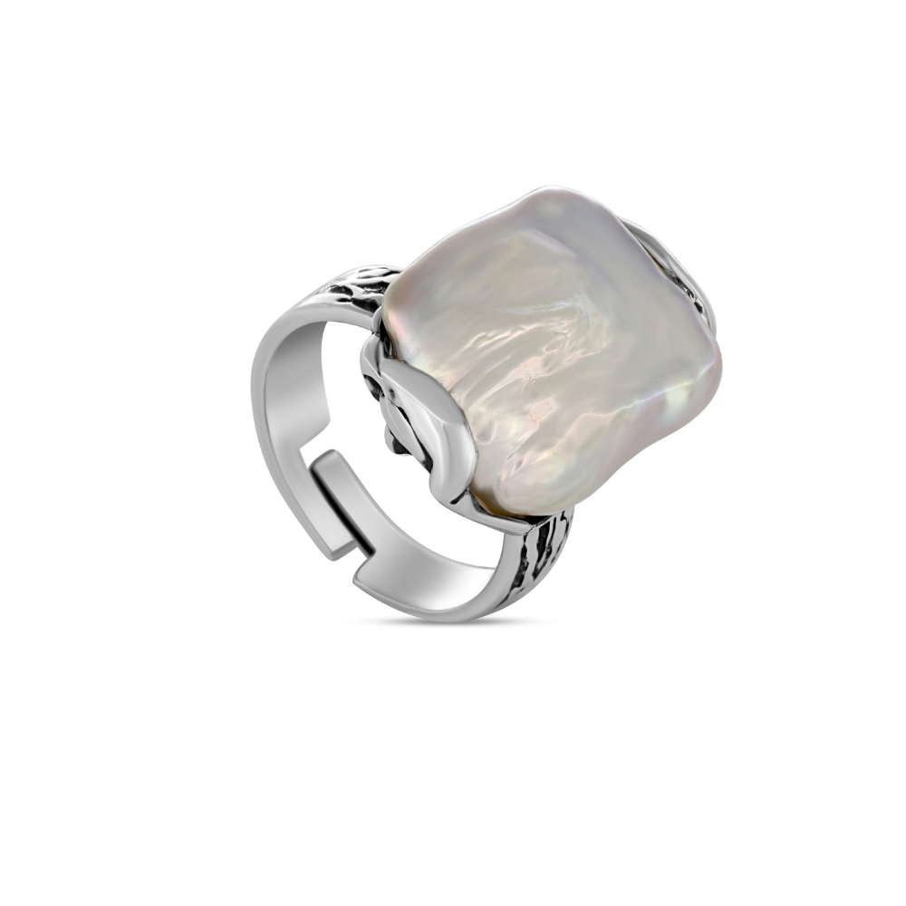 swan baroque pearl ring