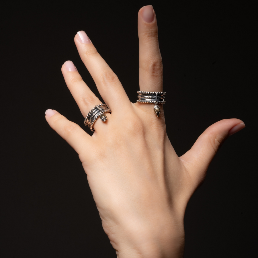 zangak ring with a charm