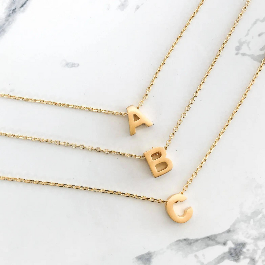 14k gold Initial Necklace