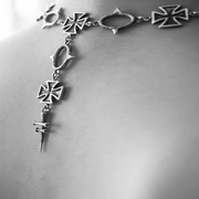 Cross and Spikes Necklace