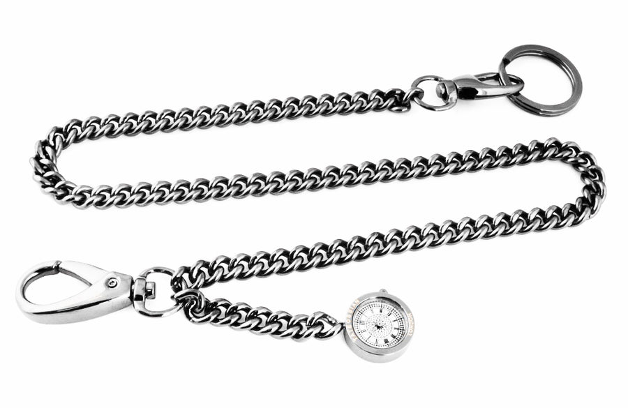 GUNMETAL PLATED TROUSER CHAIN WITH BIG BEN CHARM