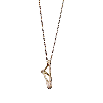 BONES COLLECTION GOLD NECKLACE WITH A CHAIN